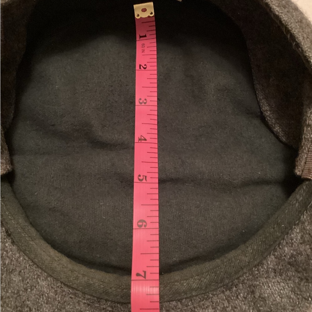 Gray Wool Newsboy Cap Made in Italy - Picture 6 of 7